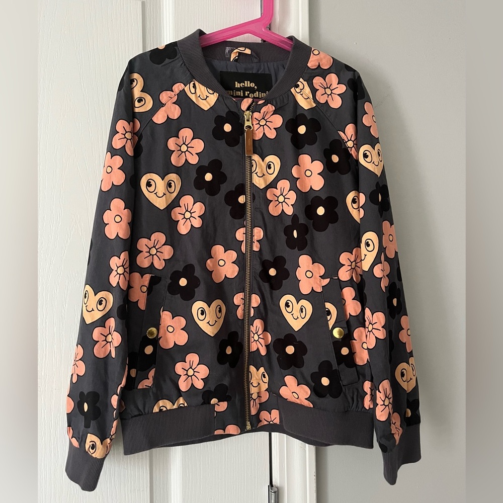 Mini Rodini Hearts Flower Jacket 140/146